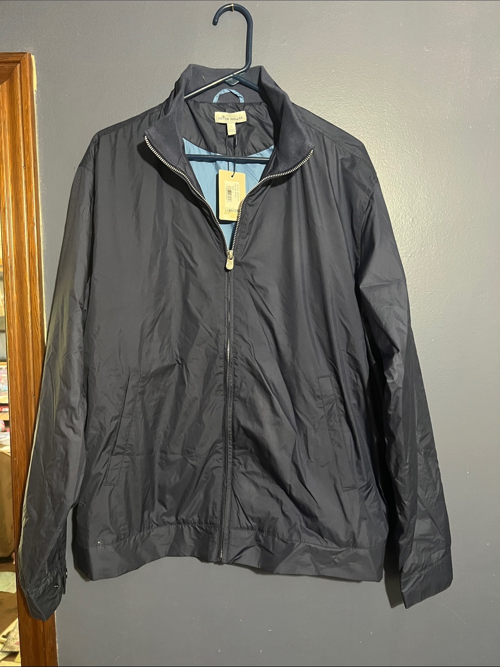 Peter Millar Navy Windbreaker Jacket